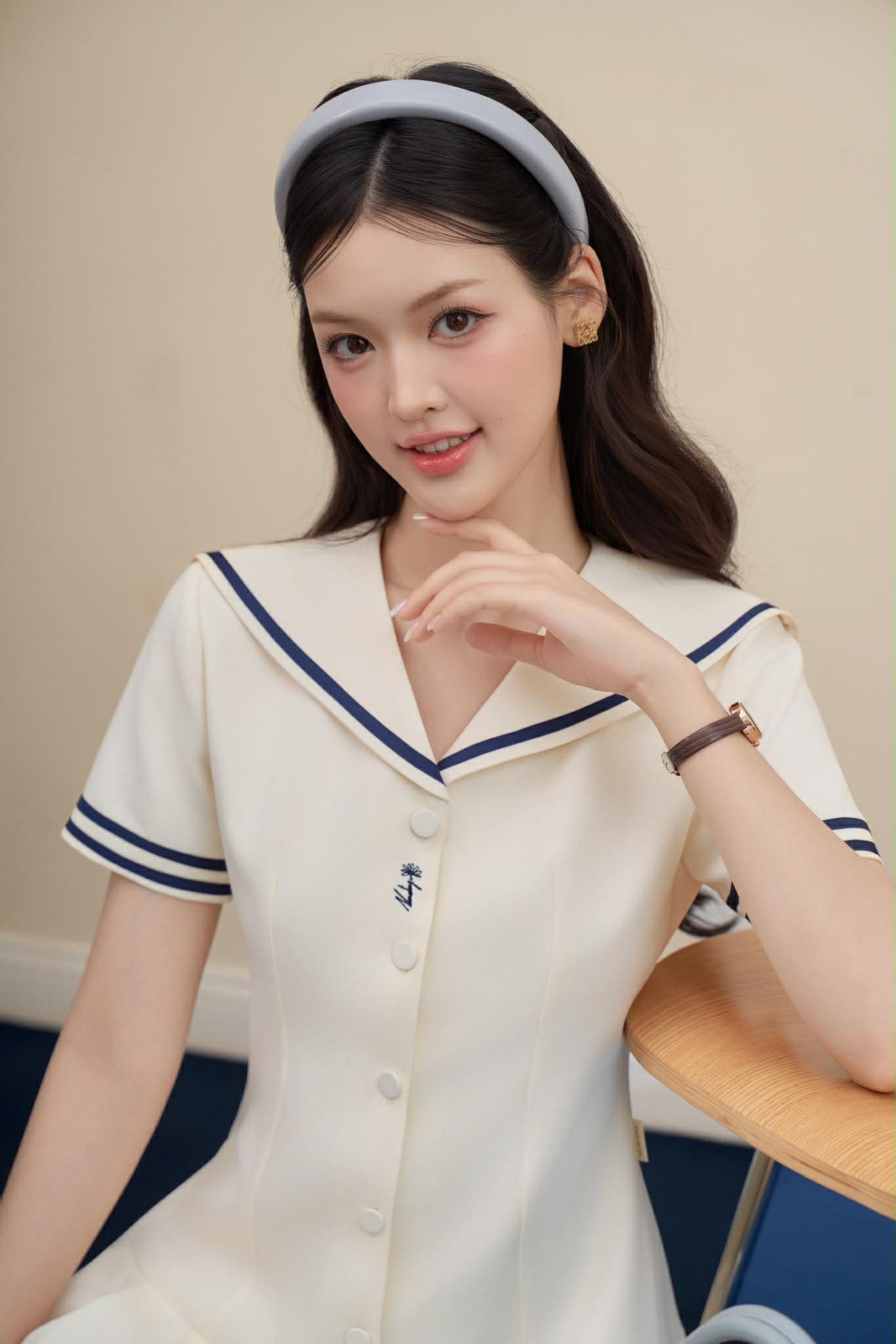 ĐẦM XẾP LY CỔ THỦY THỦ IVY