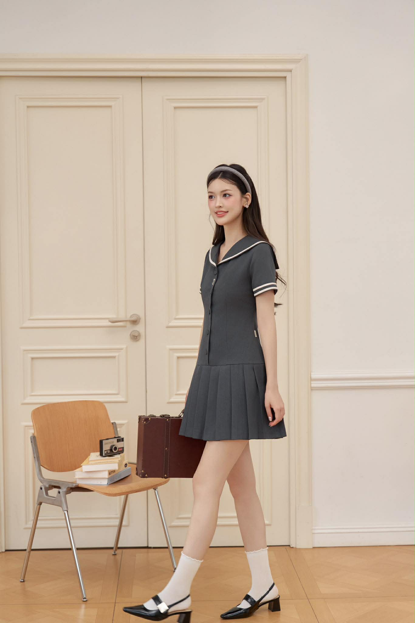 ĐẦM XẾP LY CỔ THỦY THỦ IVY