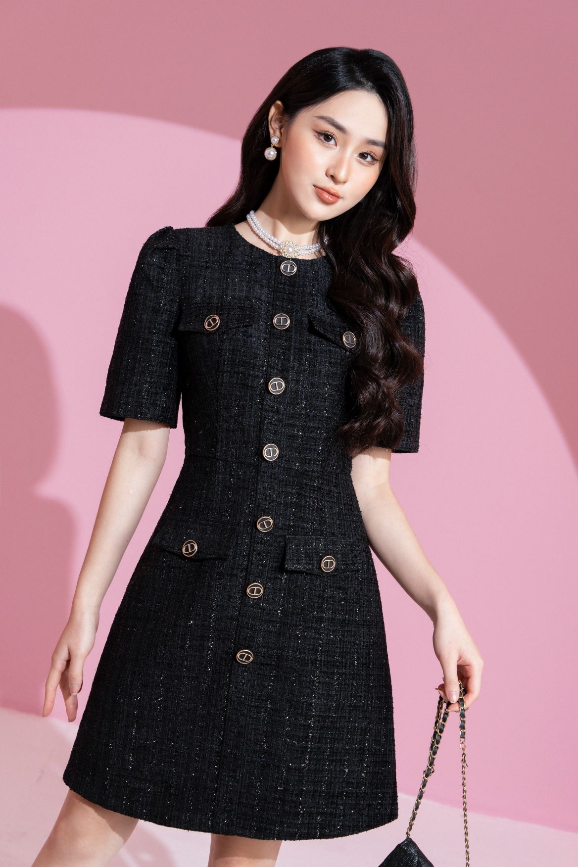 Những Bộ Váy Dạ Tweed Đẹp Nhất 2023 Từ Style Hàn Quốc