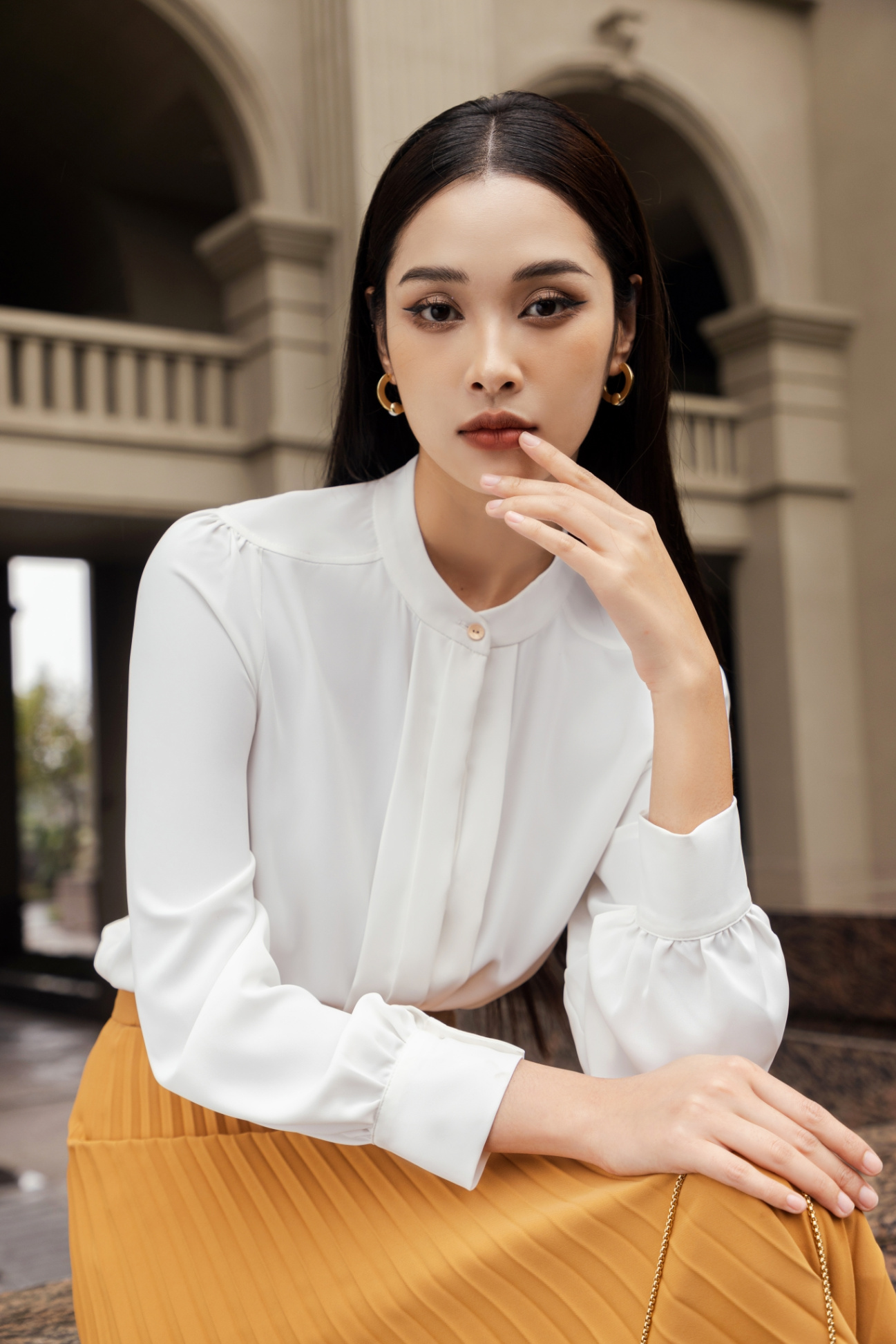 ÁO SM CỔ TÀU XẾP LY NẸP