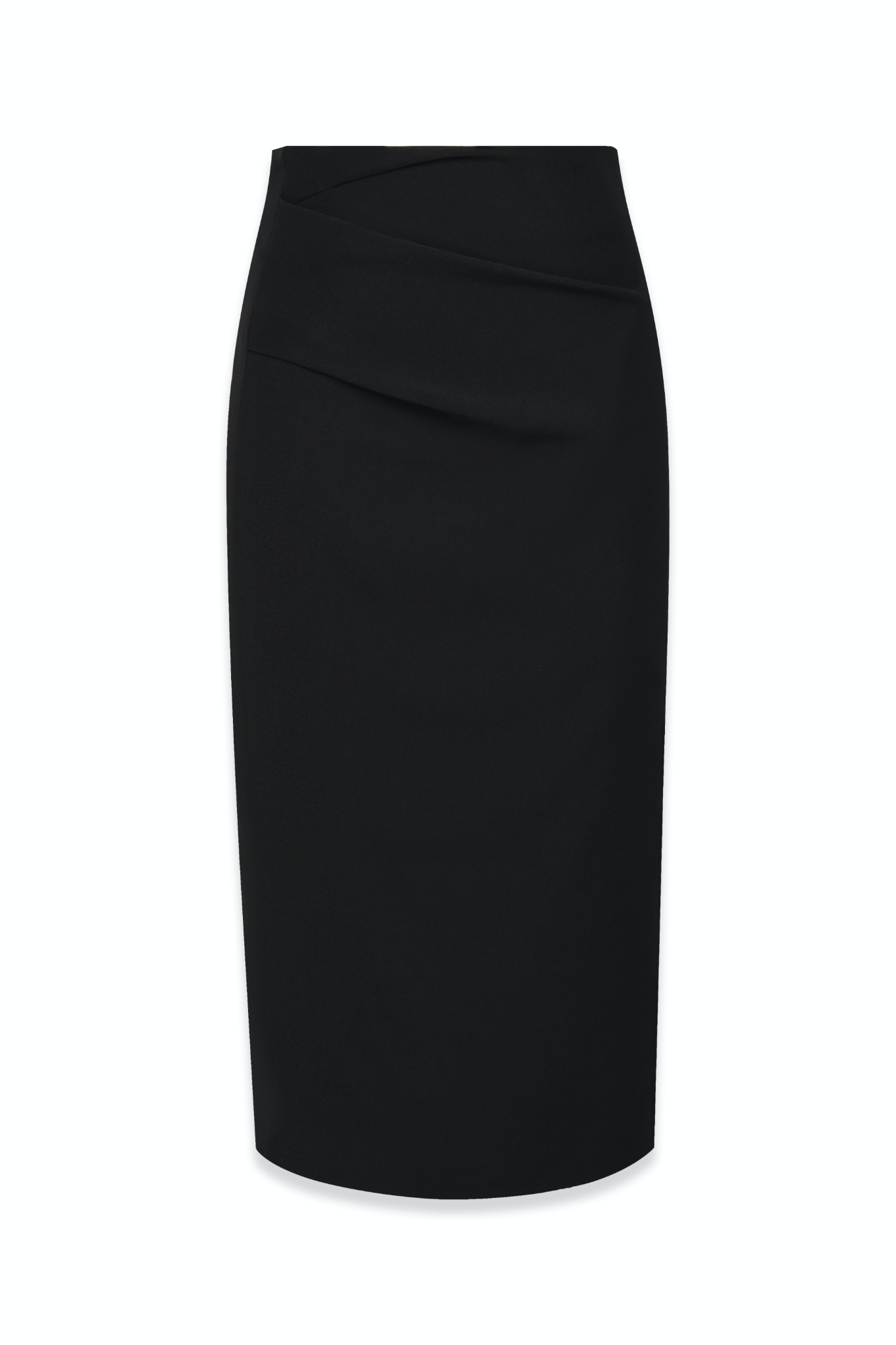 Chân váy công sở dài váy bút chì bigsize cr53v03 màu đen xẻ sau thun umi