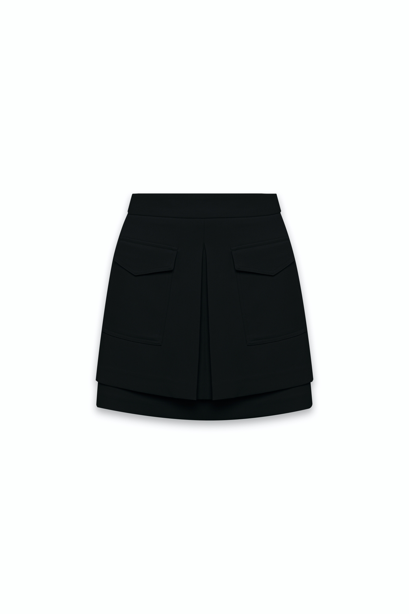 Chân váy xếp ly xòe chữ a màu đen CV06-07 | Thời trang công sở K&K Fashion