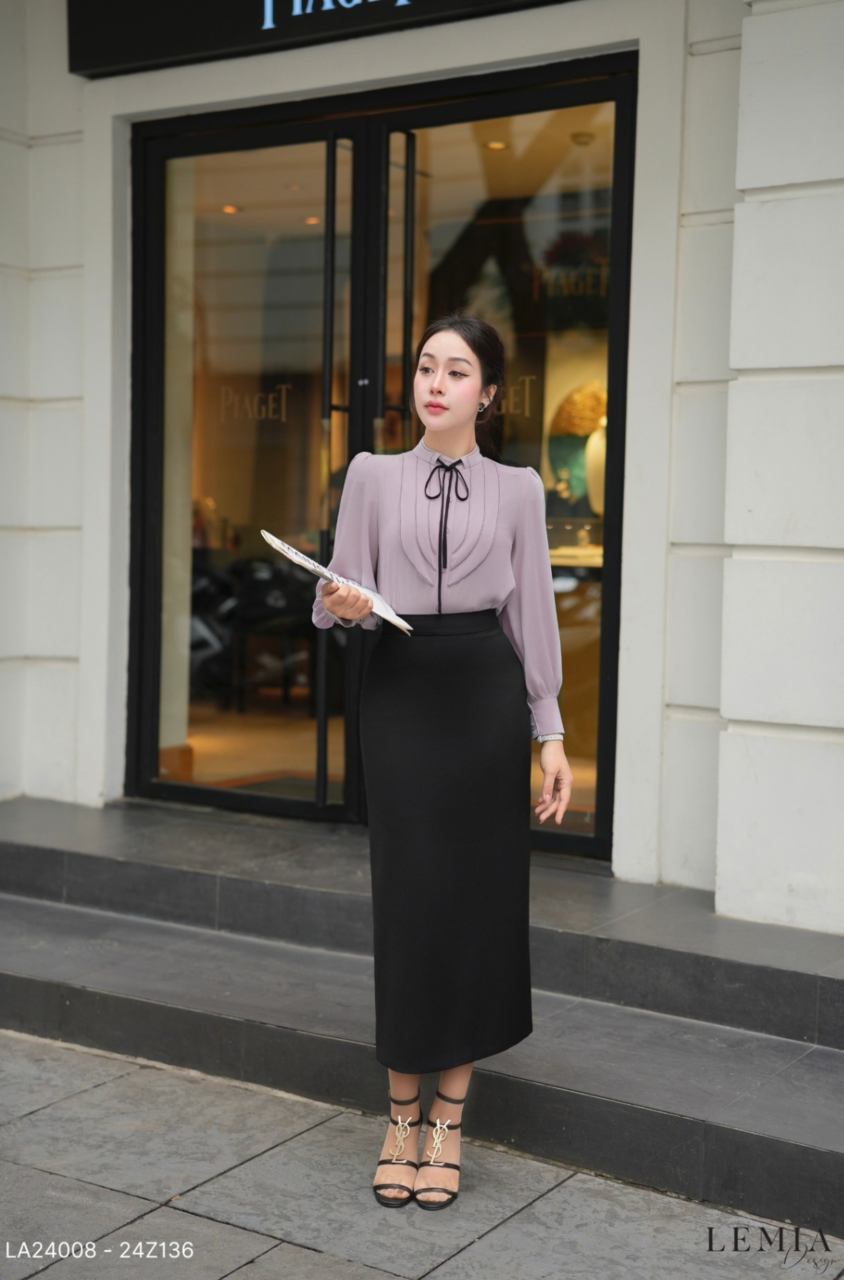 CHÂN VÁY BÚT CHÌ DÁNG DÀI