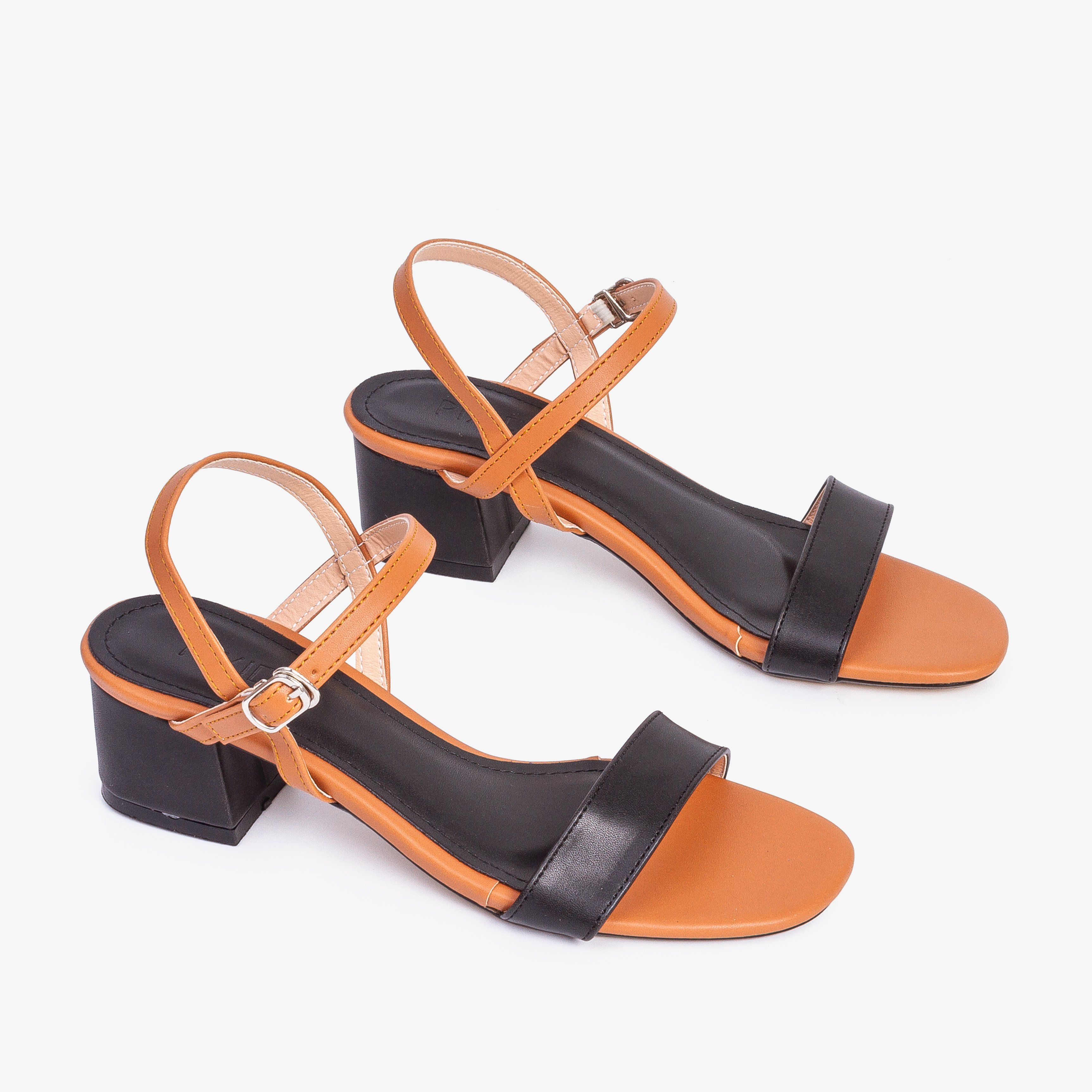 Giày Sandal Cao Gót 3cm Mix Nhiều Màu X476