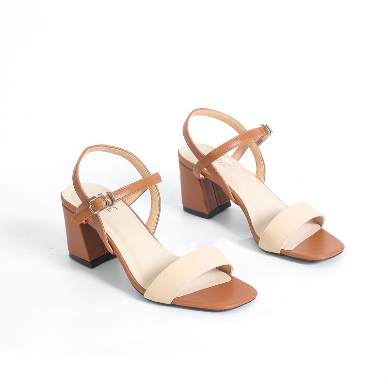 Giày Sandal Cao Gót 6cm Đế Vuông Mix Nhiều Màu X467