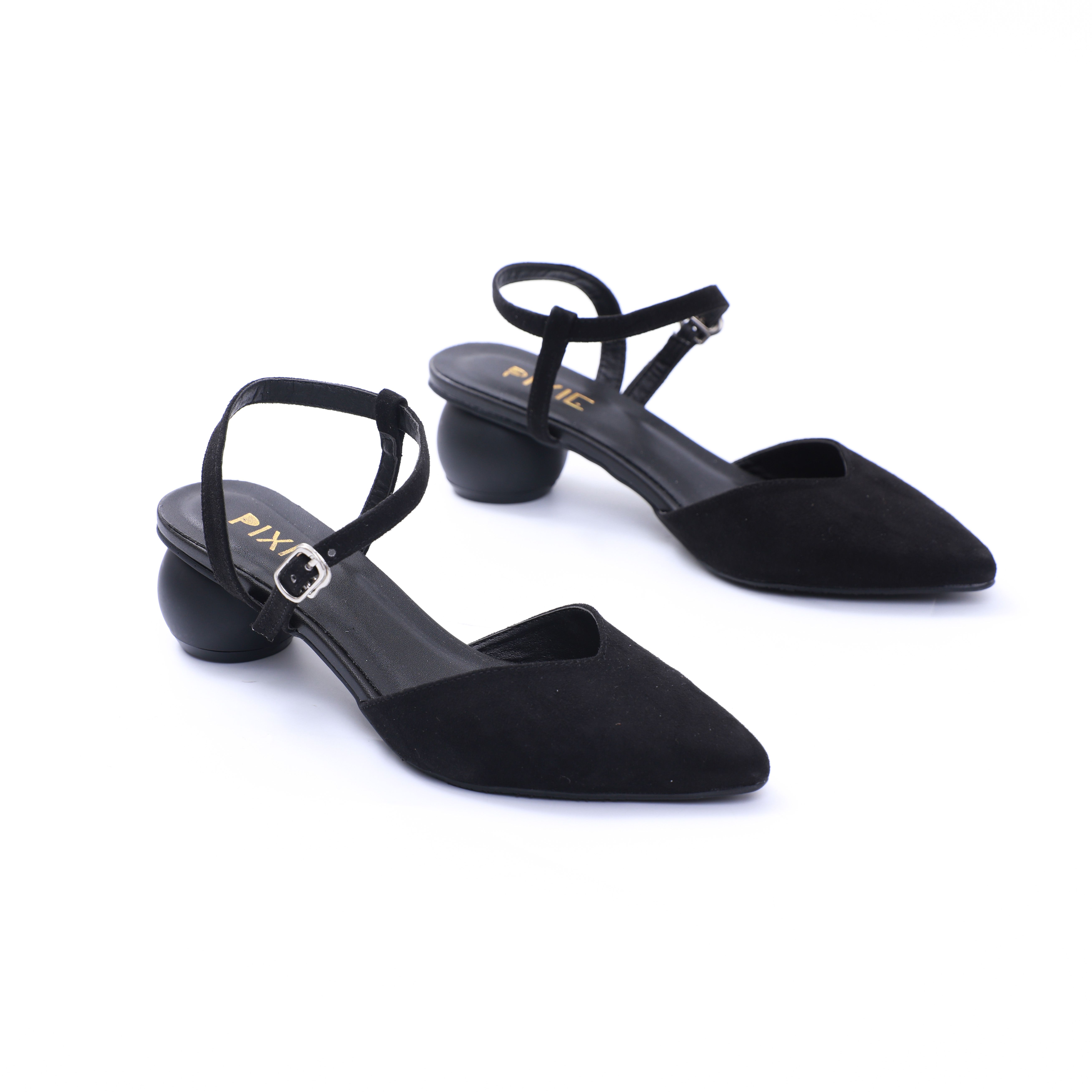 Giày Sandal 3cm Bít Mũi Gót Tròn X708