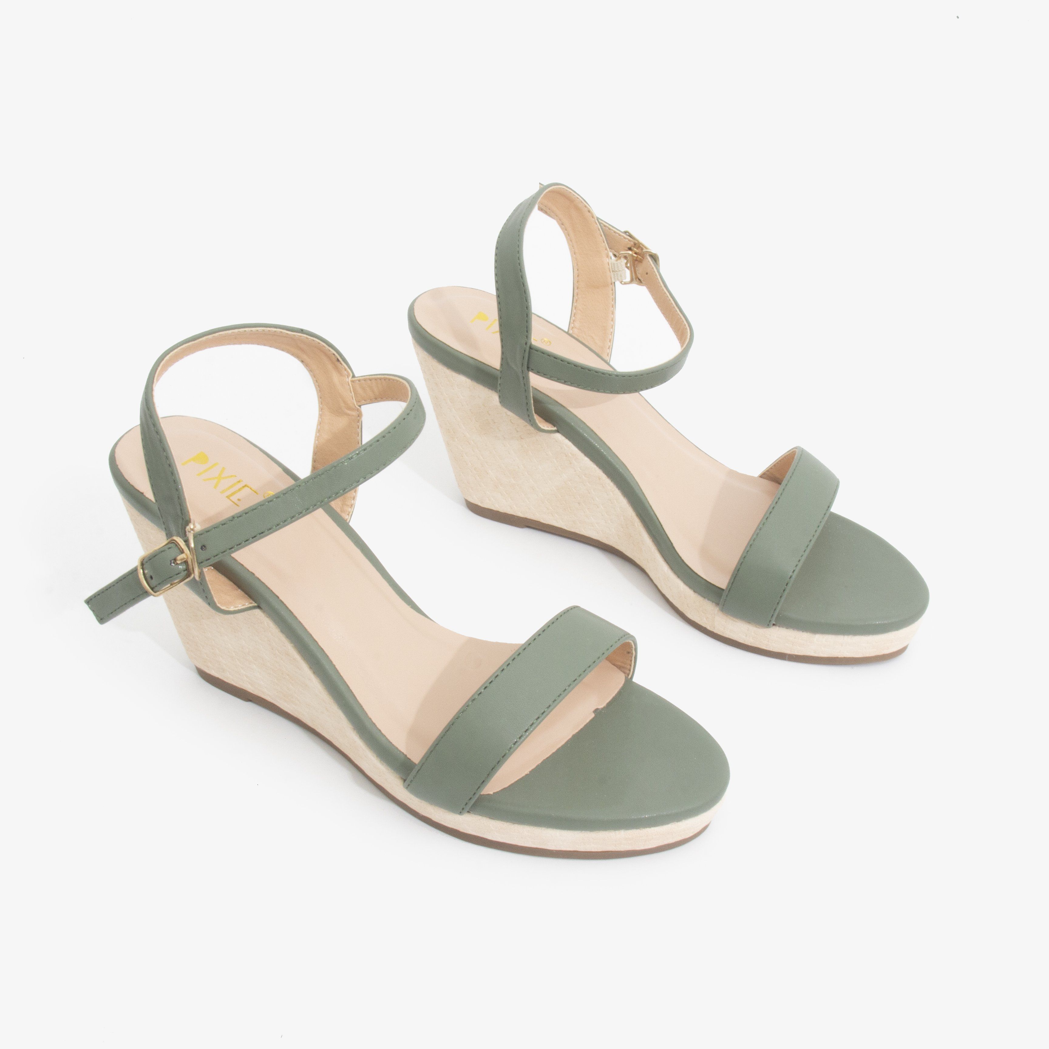 Giày Sandal Đế Xuồng 7cm Quai Ngang X861