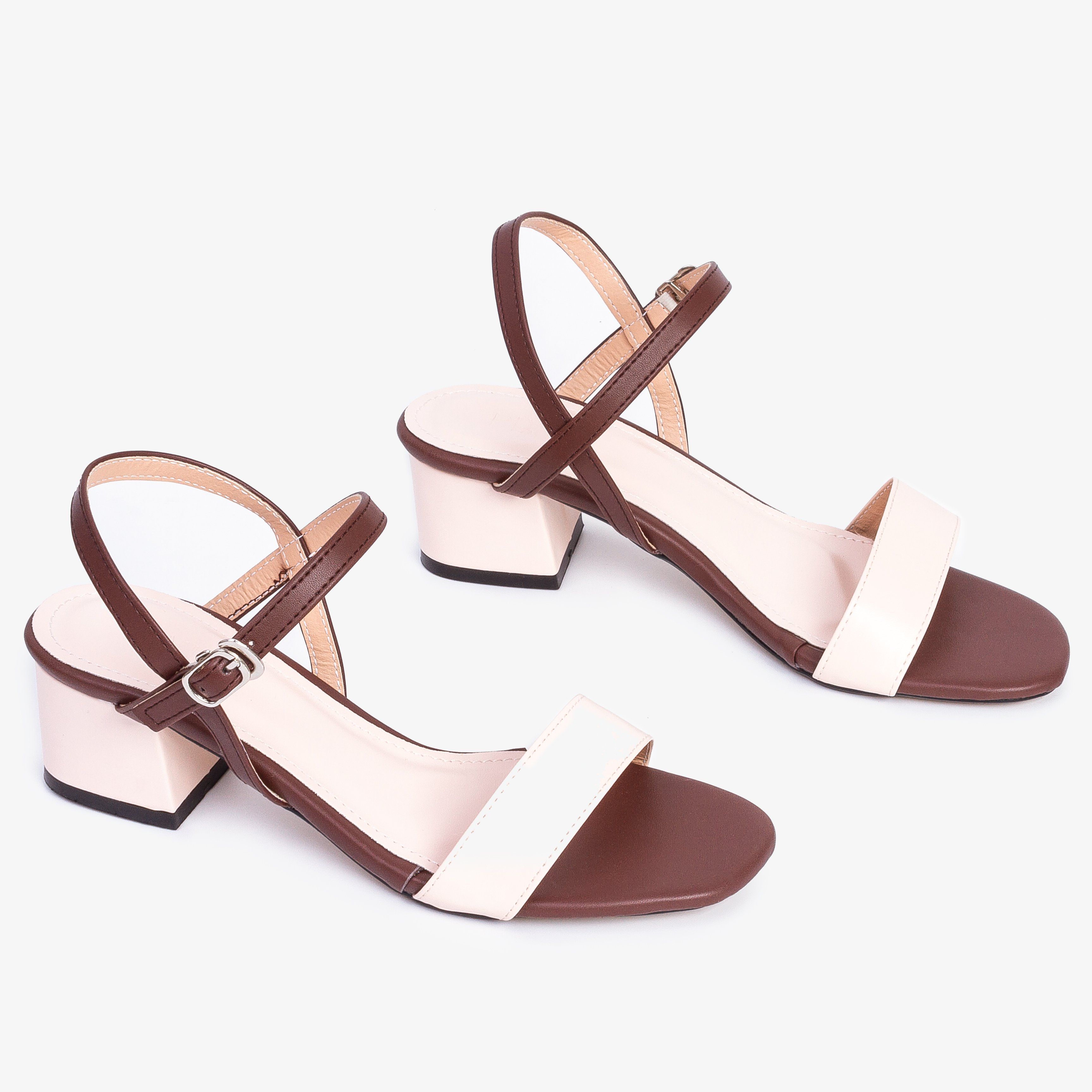 Giày Sandal Cao Gót 3cm Mix Nhiều Màu X476