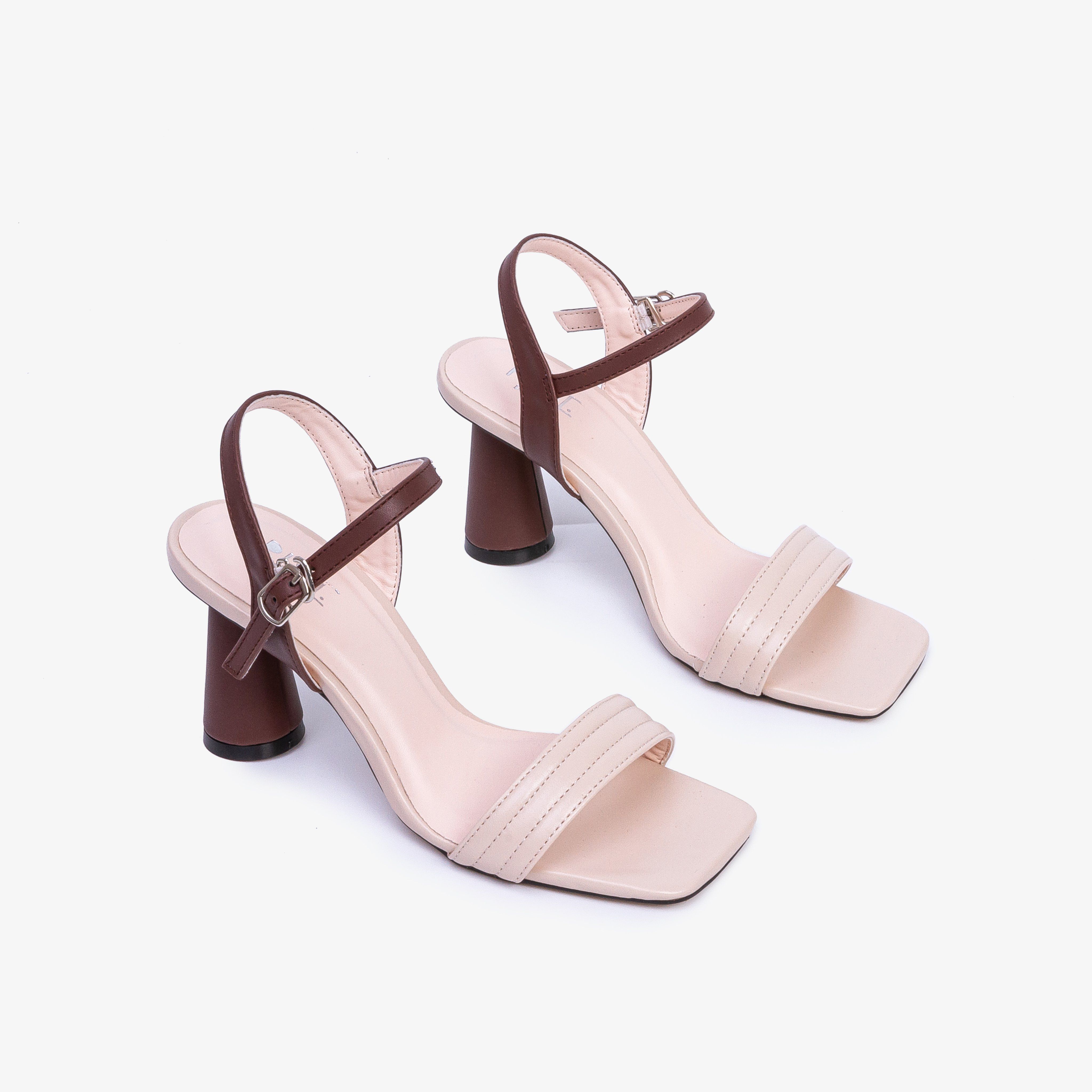 Giày Sandal Cao Gót 8p Quai Chần Chỉ X913