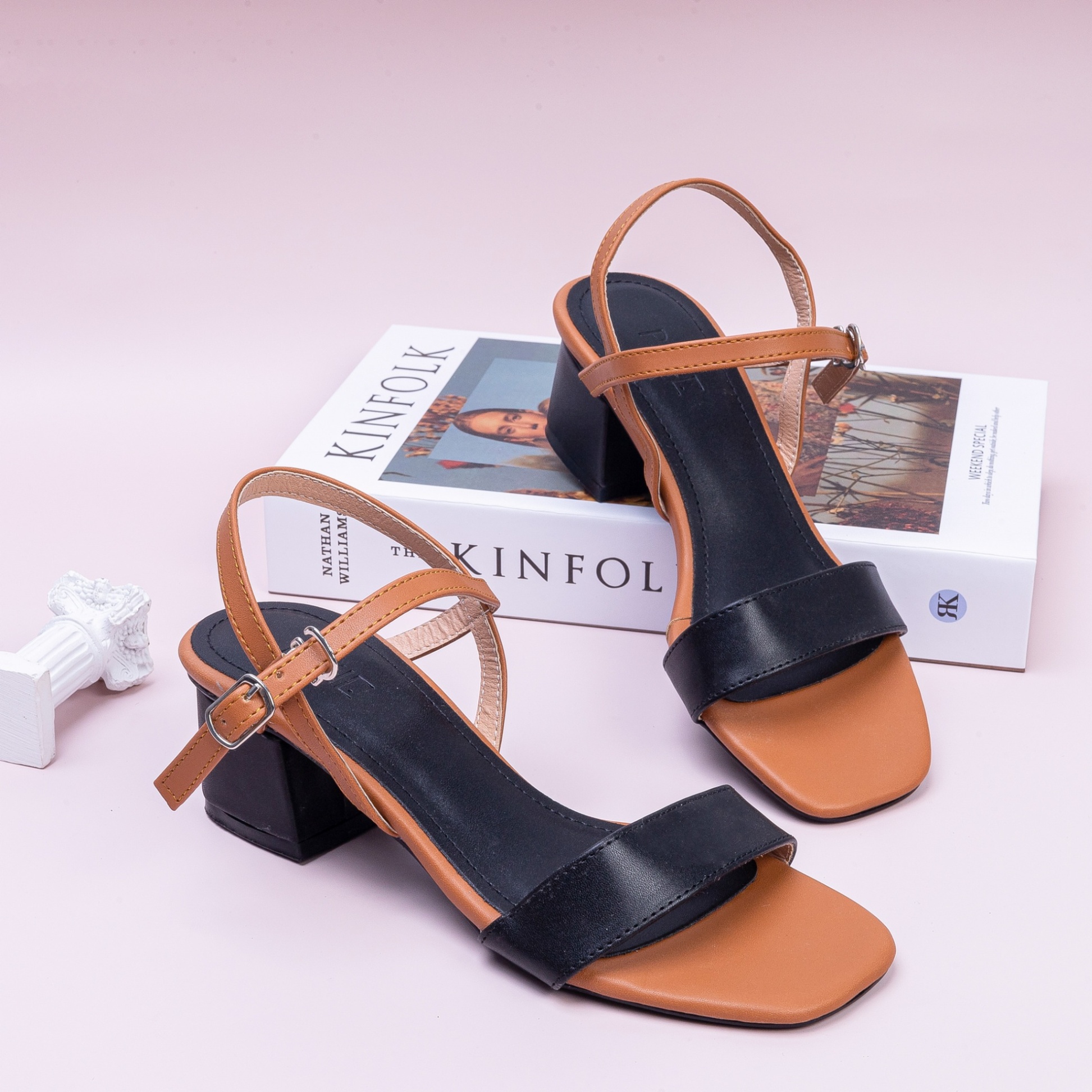 Giày Sandal Cao Gót 3cm Mix Nhiều Màu X476