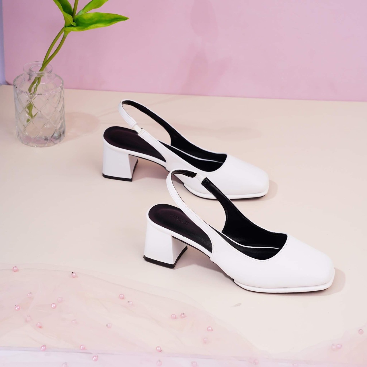 Giày Cao Gót 5cm SlingBack Hậu Phối Thun H304