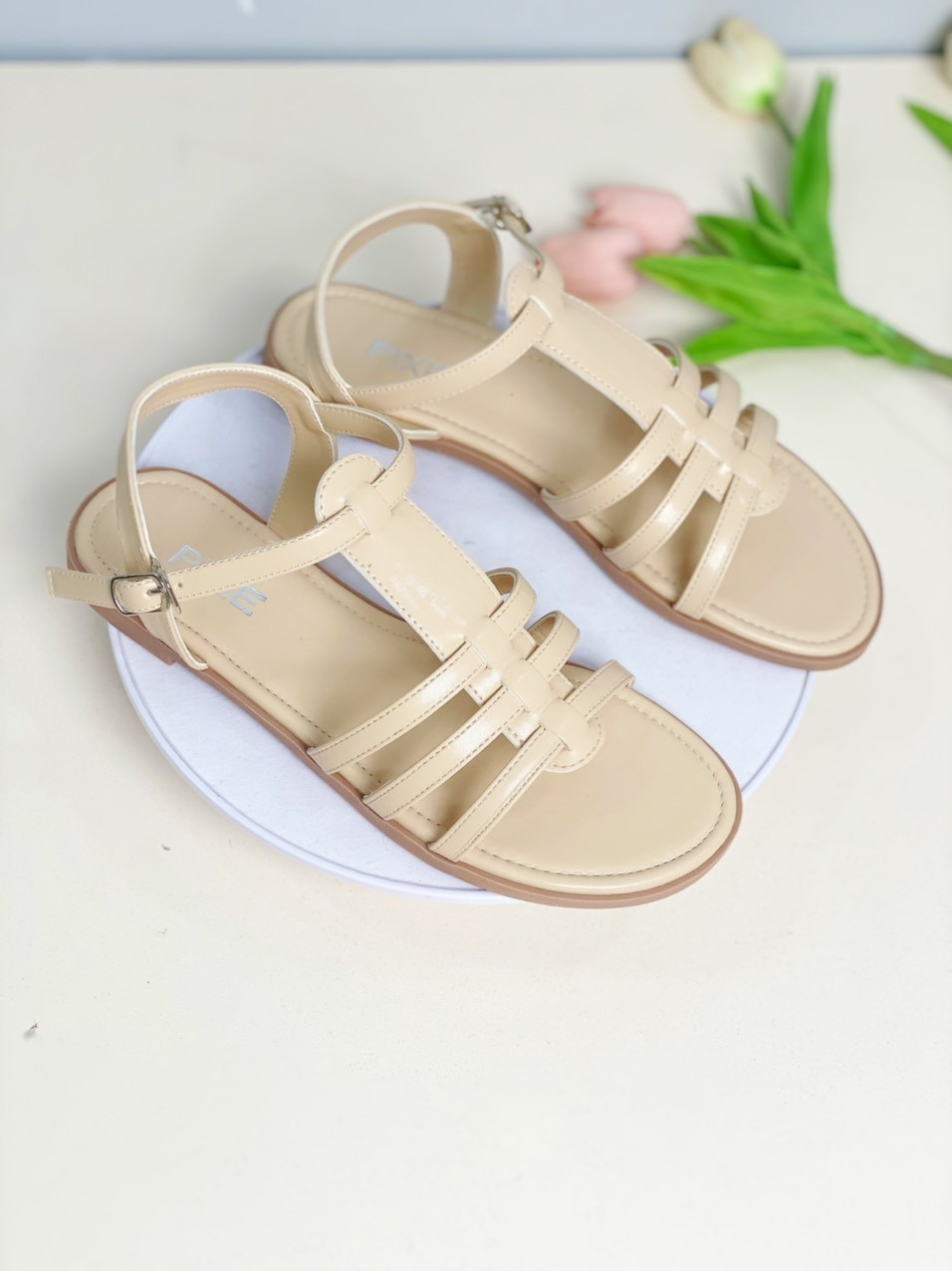 Giày Sandal Bệt Quai Đan Quai Cài Hở Hậu H326