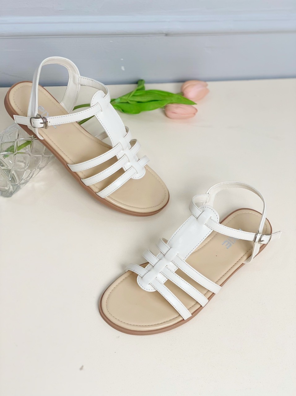 Giày Sandal Bệt Quai Đan Quai Cài Hở Hậu H326