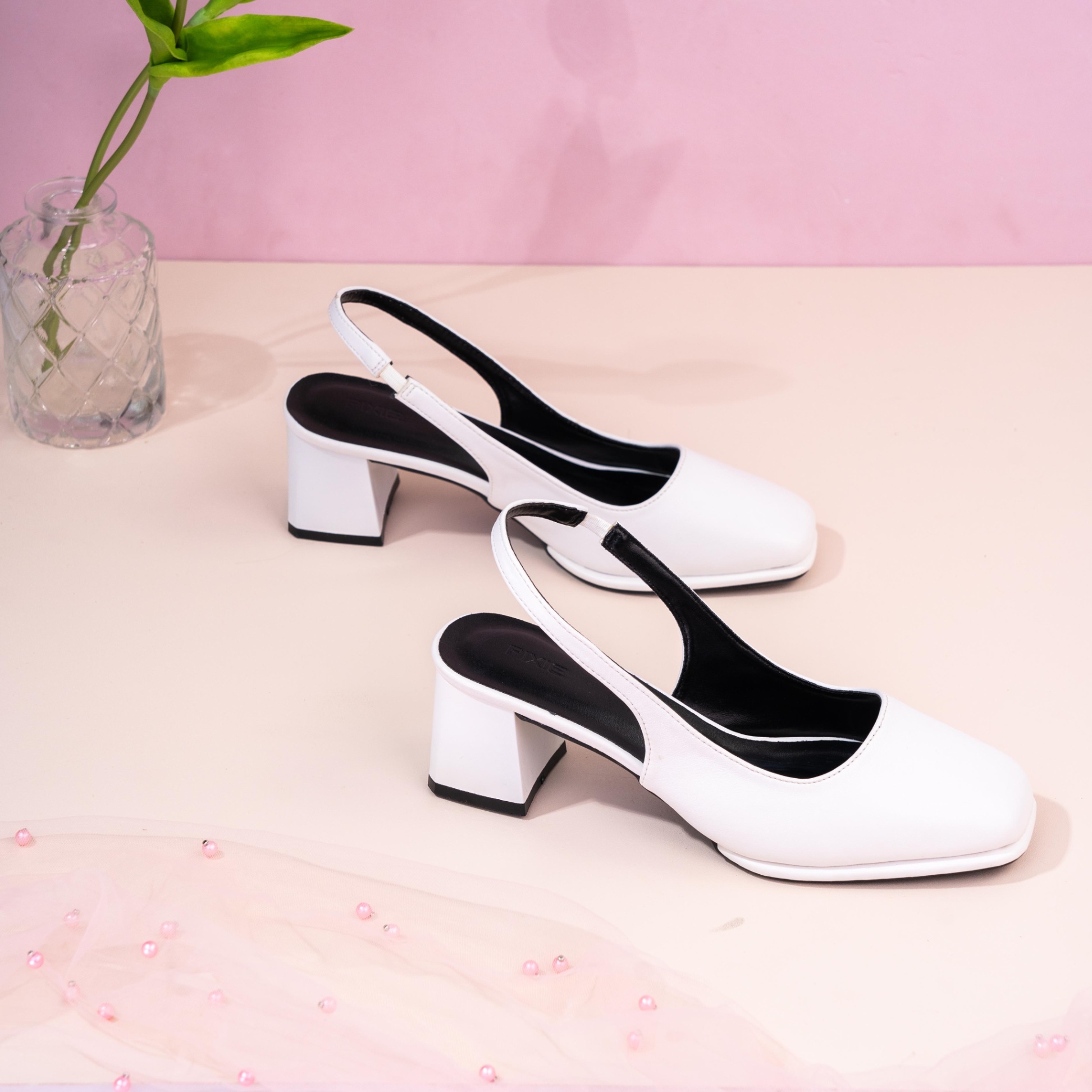 Giày Cao Gót 5cm SlingBack Hậu Phối Thun H304