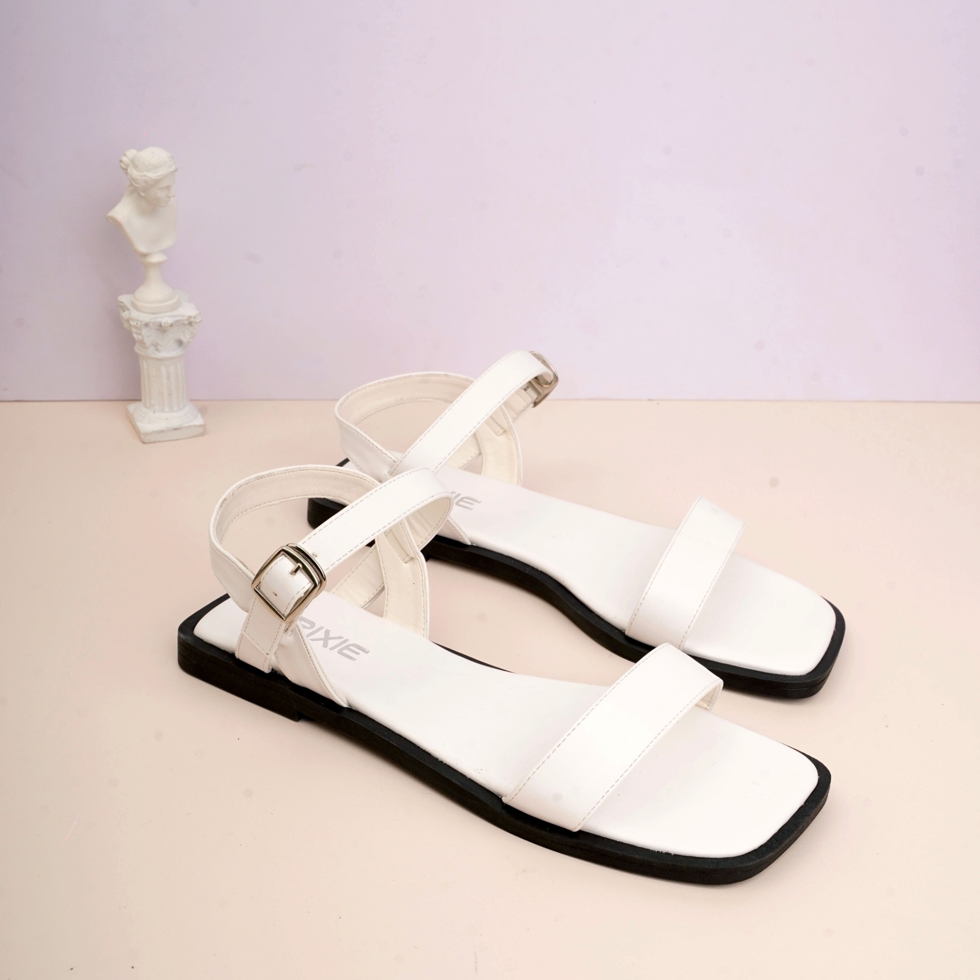 Giày Sandal Đế Bệt Quai Ngang Trơn H329