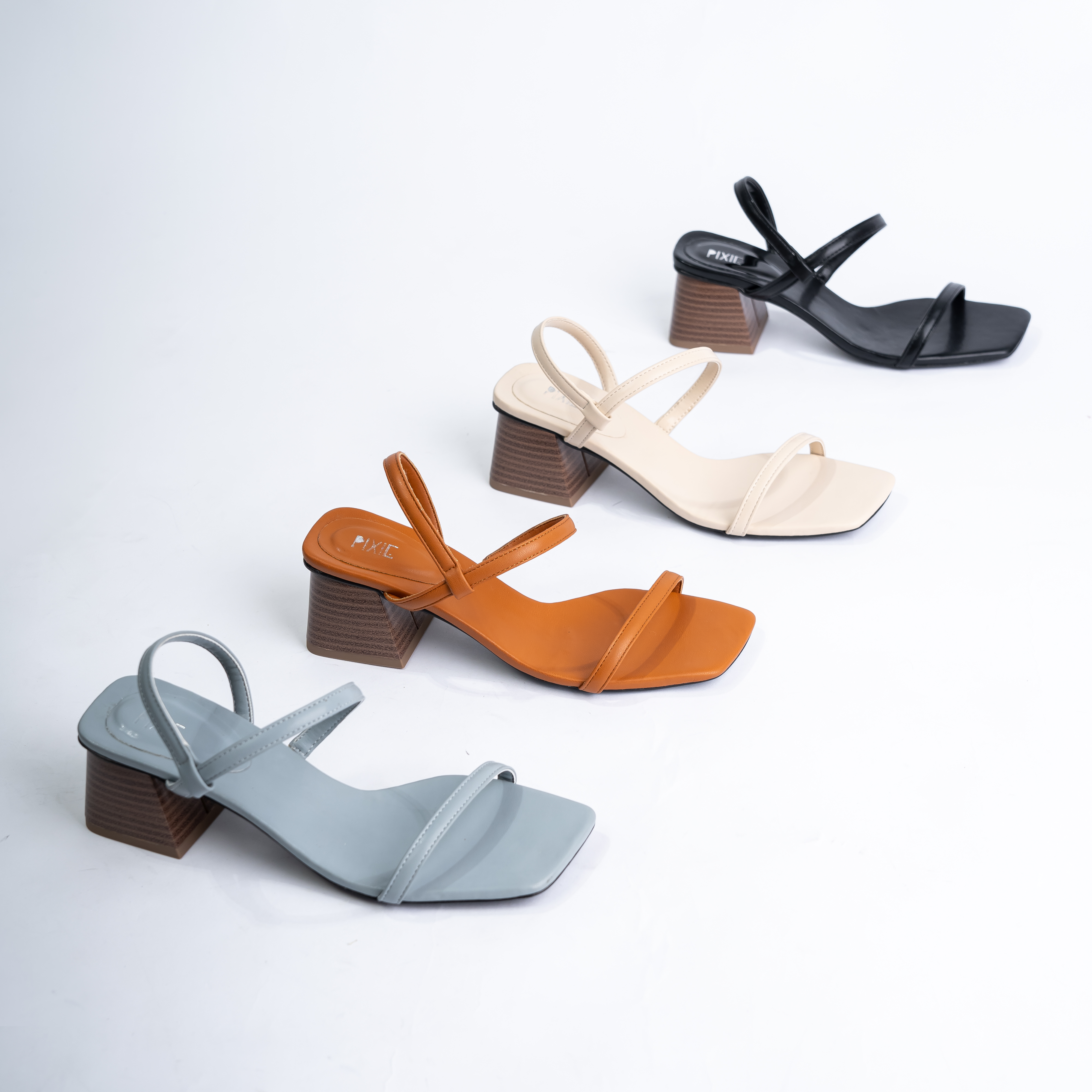 Giày Sandal Cao Gót 5cm Quai Mảnh H299