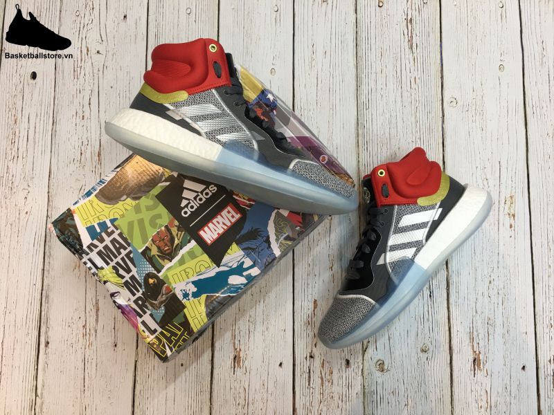 giÃ y bÃ³ng rá» Adidas Marquee Boost Thor Marvel/EF2258