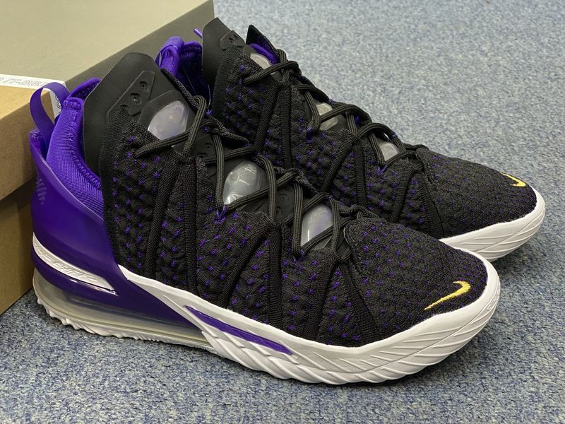 Giày bóng rổ chính hãng Nike LeBron 18 EP 'Laker'/ CQ9283-004- THANH LÝ