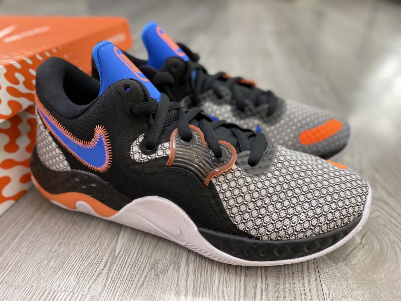 Giày bóng rổ chính hãng  Nike Renew Elevate 2/ CW3406-003/ Black/White/Total Orange/Light Photo Blu