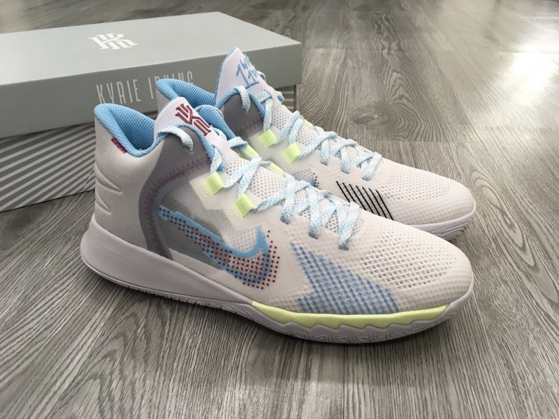 Giày bóng rổ chính hãng Nike Kyrie Flytrap V White Blue Chill (GS) DD0340-102/ Kyrie Irving