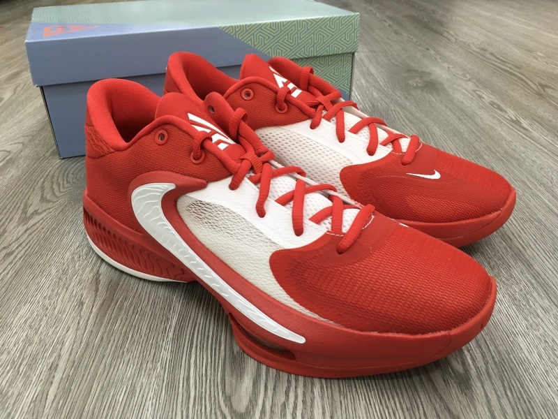 Giày bóng rổ chính hãng Nike Zoom Freak 4 TB University Red White - DO9679-600/ Giannis Antetokounmpo