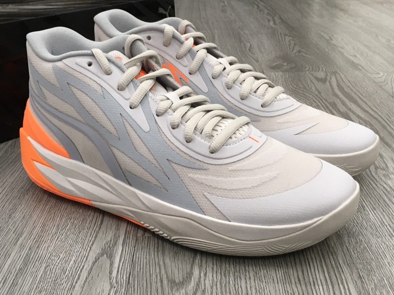 Giày bóng rổ chính hãng Puma MB.02 'Platinum Gray Ultra Orange' 378288-02/ LaMelo Ball