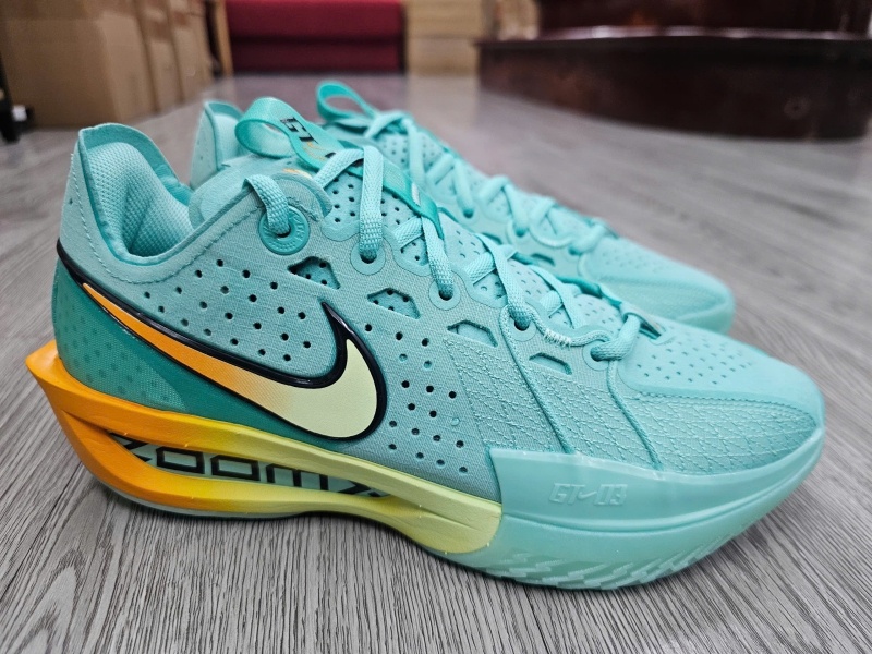 Giày bóng rổ chính hãng Nike Air Zoom GT Cut 3 'Bleached Turquoise Sundial' DV2913-301/DV2918-301