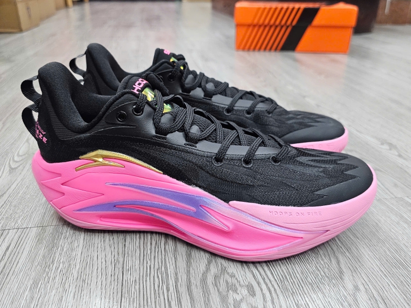Giày bóng rổ chính hãng Anta Shock Wave 7 PRO 'Black Pink' 112631606S-1/ Kyrie Irving