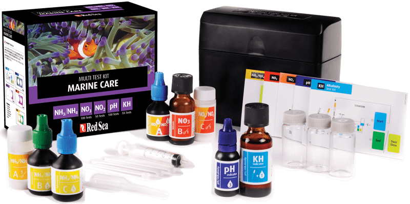 Bộ sản phẩm test hoàn chỉnh cho hồ cá cảnh biển - Marine Care Multi test Kit | Redsea