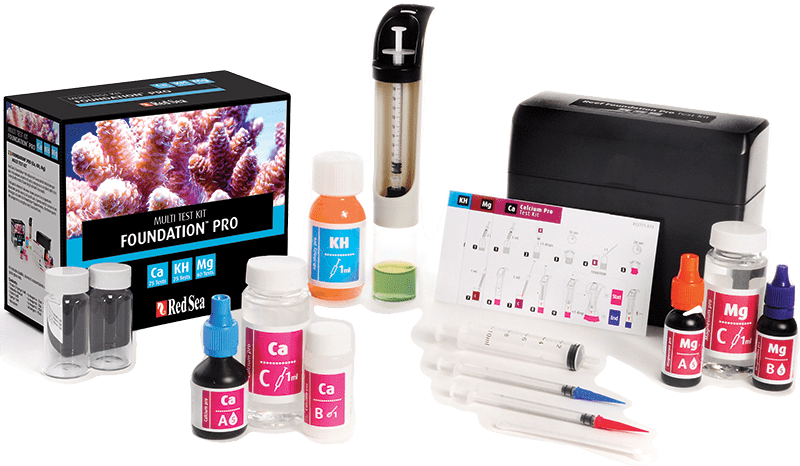 Bộ đo nồng độ đa năng Ca, magie, kH/Alk - Reef Foundation Pro Multi Test Kit | Redsea