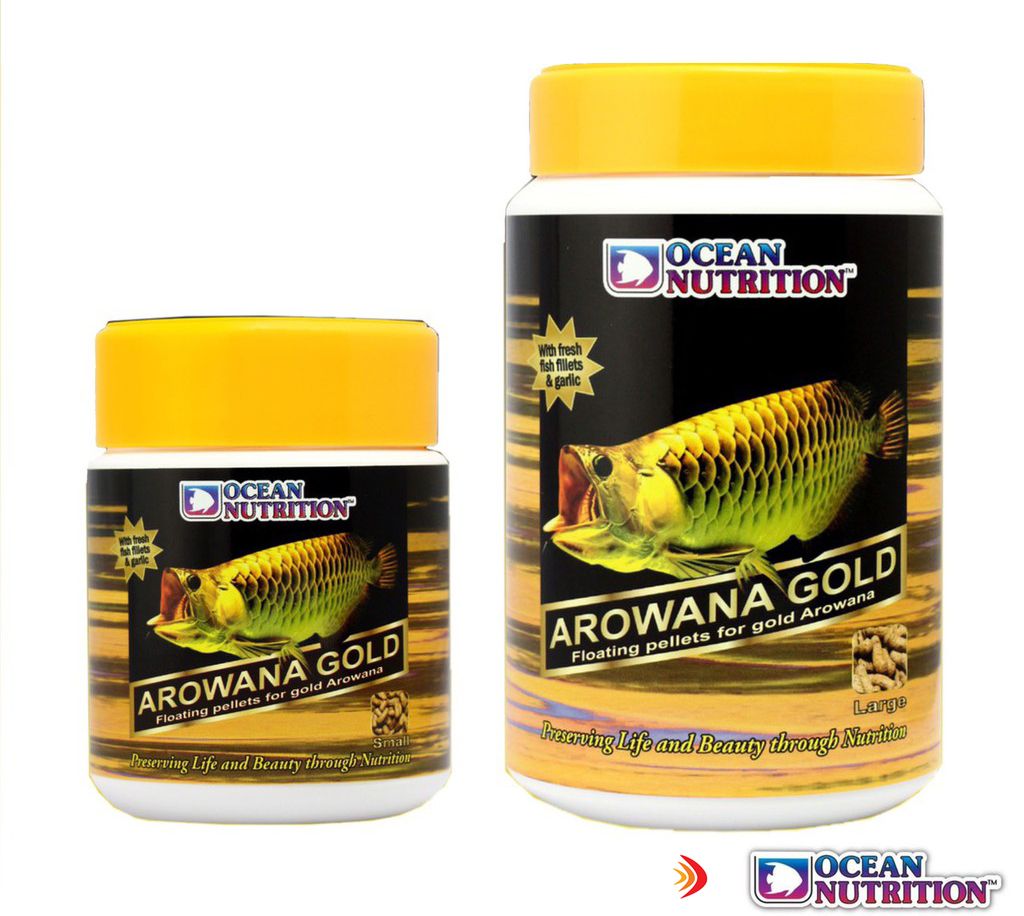 Thức ăn cho Kim Long dạng hạt - Ocean Nutrition Arowana Gold 260g