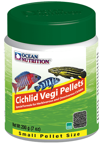 Thức ăn dạng hạt  cho cá Ali - Ocean Nutrition Cichlid Vegi Pellets 100g