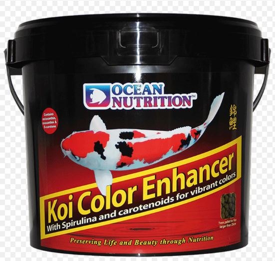 Thức ăn cao cấp dạng hạt tăng màu cho cá Koi - Koi Color Enhancer Ocean Nutrition 7mm