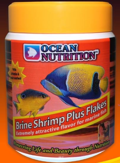 Thức ăn cho cá cảnh dạng lá Brine Shrimp Plus Ocean Nutrition 71g