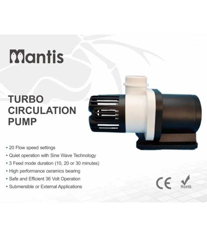 Bơm tuần hoàn cho bể cá Mantis Turbo 30000