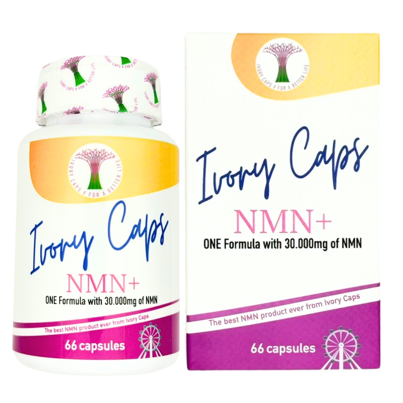 Ivory Caps NMN+ 30.000mg nâng cao sức khoẻ, đảo ngược lão hoá 66 viên