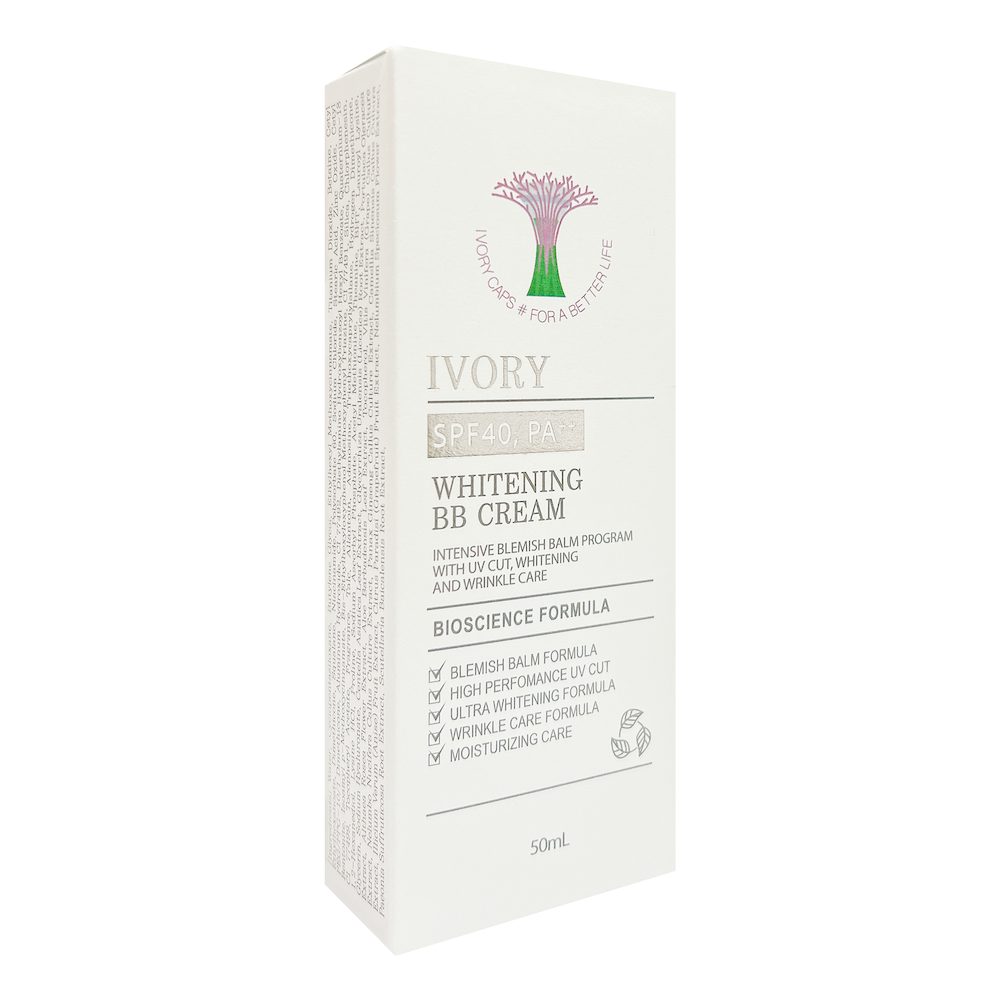 Kem nền chống nắng, dưỡng và trắng da Ivory Whitening BB Cream
