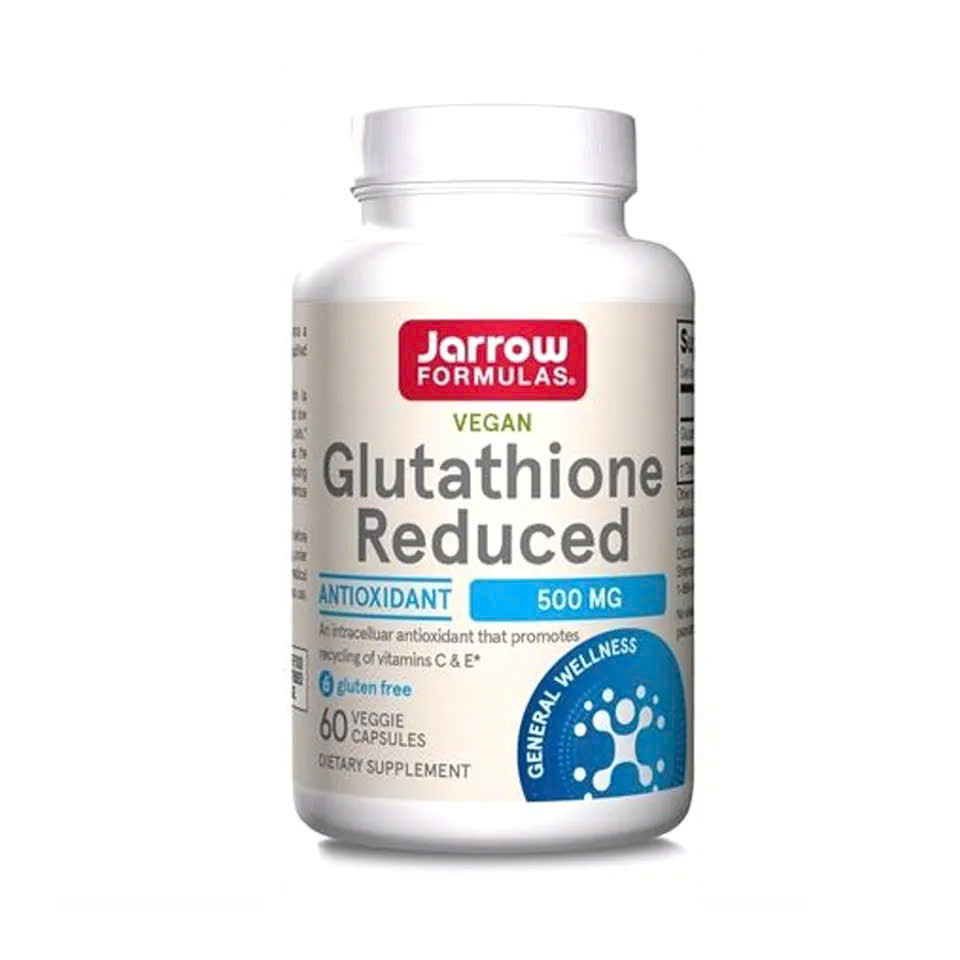 Viên uống trắng da Glutathione Jarrow Reduced 500mg 60 viên