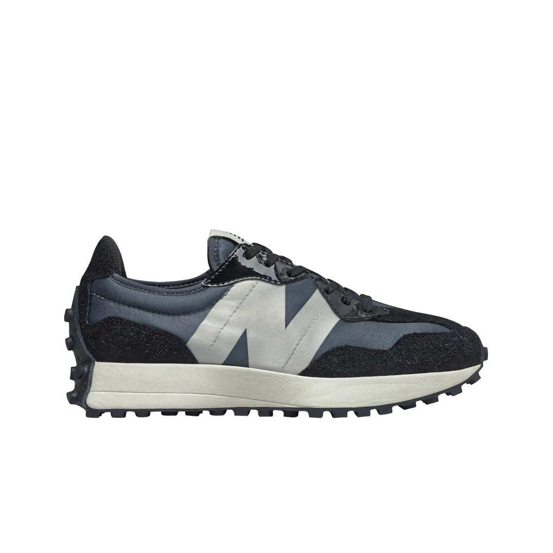 (W) New Balance 327 Black Grey