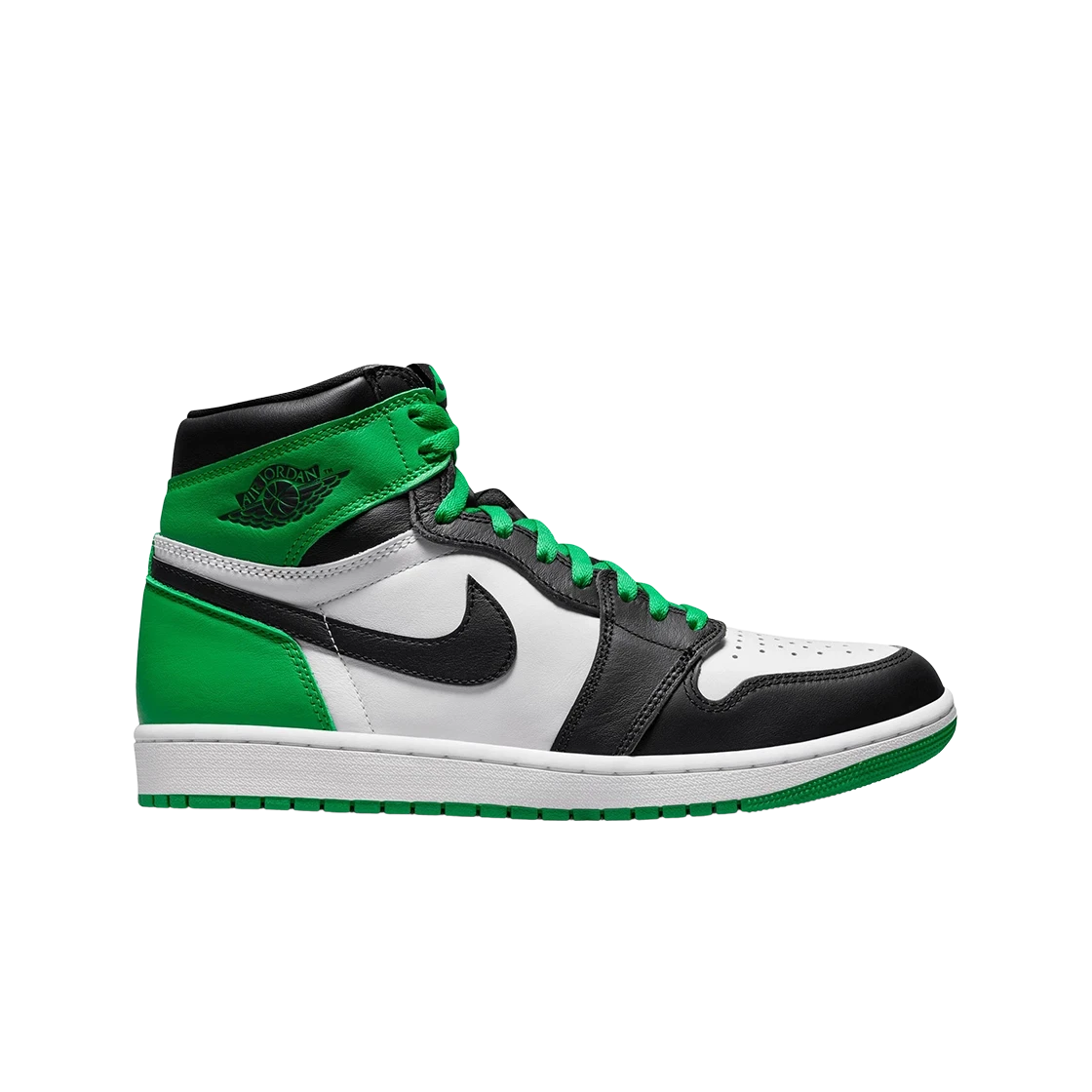 Jordan 1 Retro High OG Black and Lucky Green