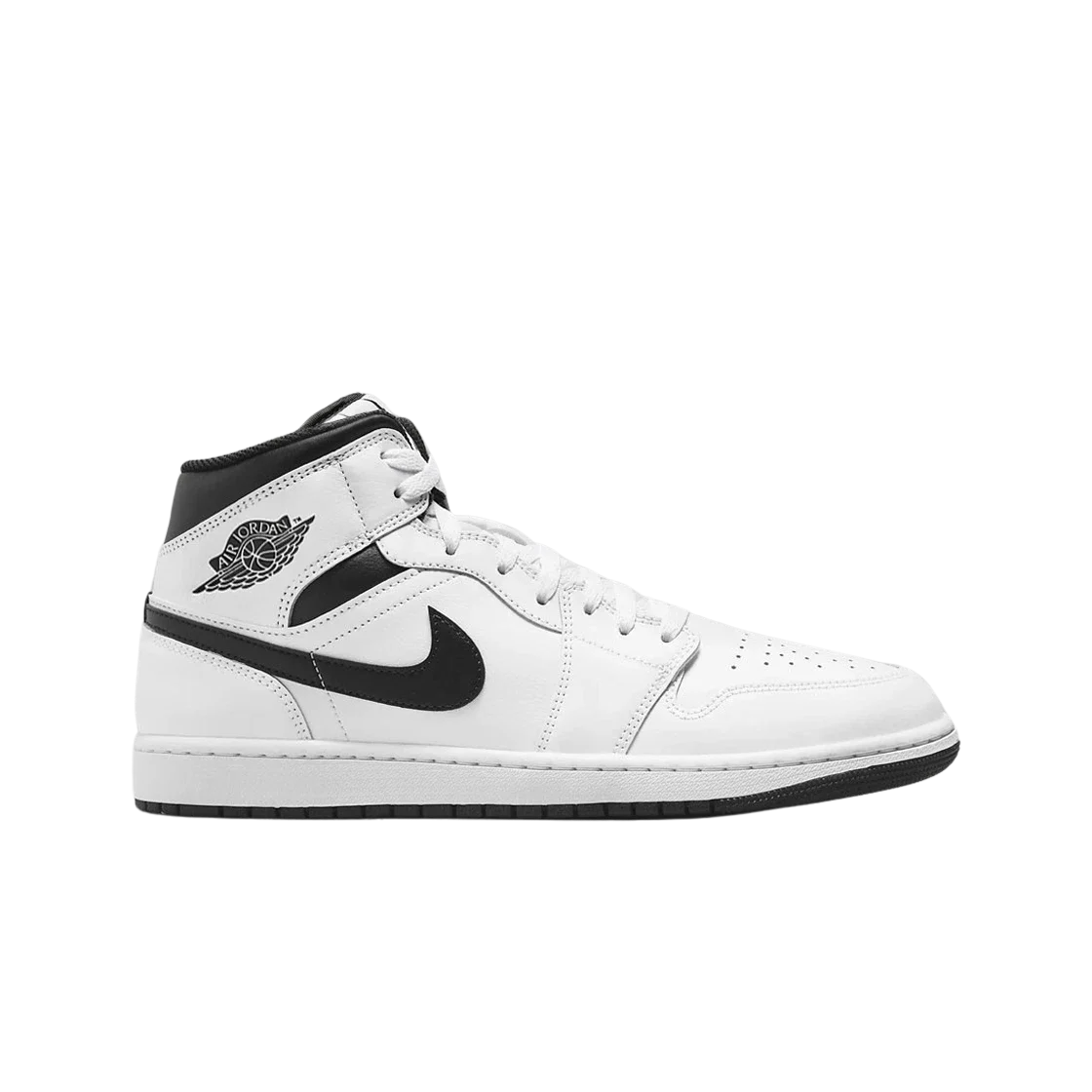 Jordan 1 Mid White Black