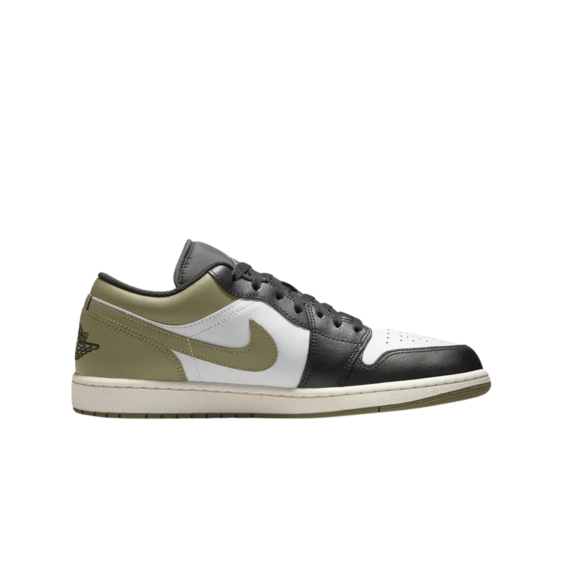 Jordan 1 Low Black Medium Olive