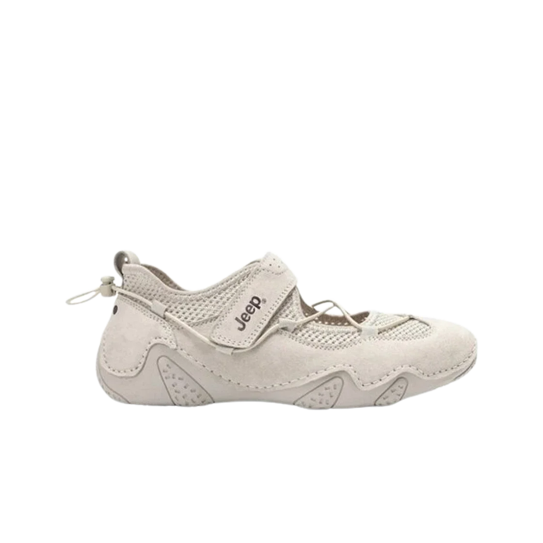 (W) Jeep Slip Resistant Breathable Low Top Light Gray