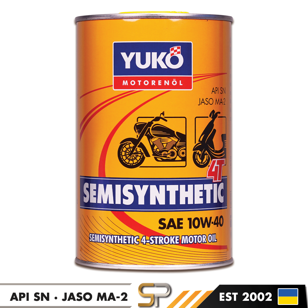 Yuko Semisynthetic 4T 10W40 SN 1L