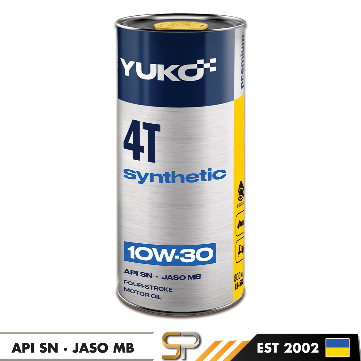 Yuko Synthetic 4T 10W30 SN 0.8L
