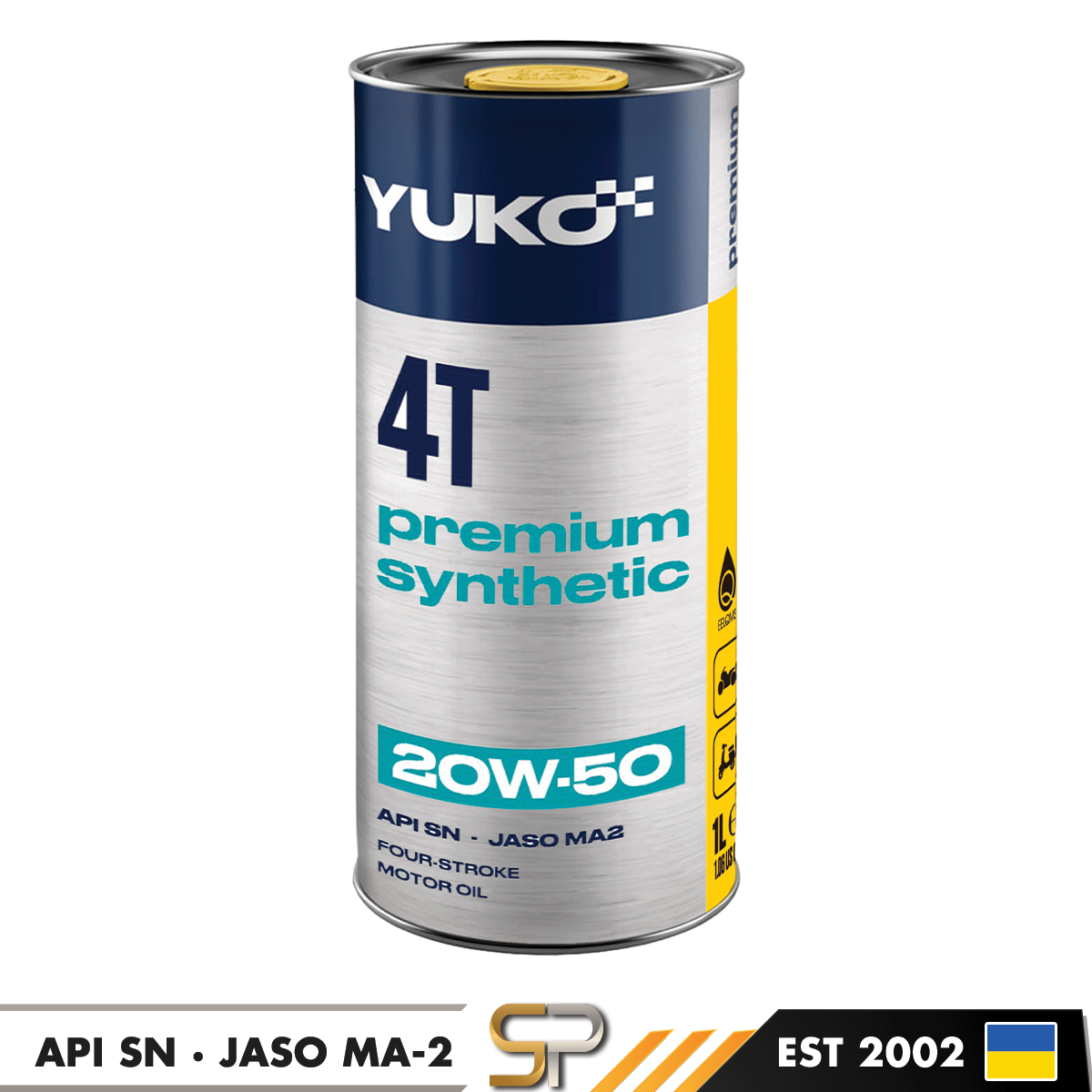 Yuko Premium Synthetic 4T 20W50 SN 1L