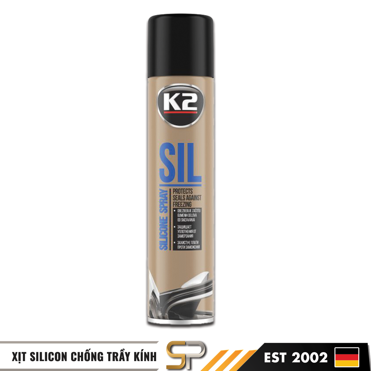 K2 SIL - Xịt Silicon Chống Trầy Kính