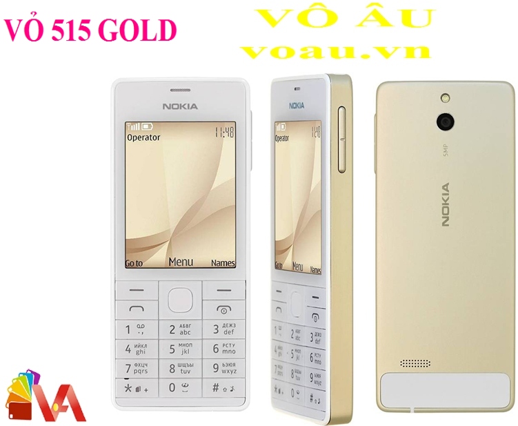 VỎ NOKIA 515 MÀU GOLD