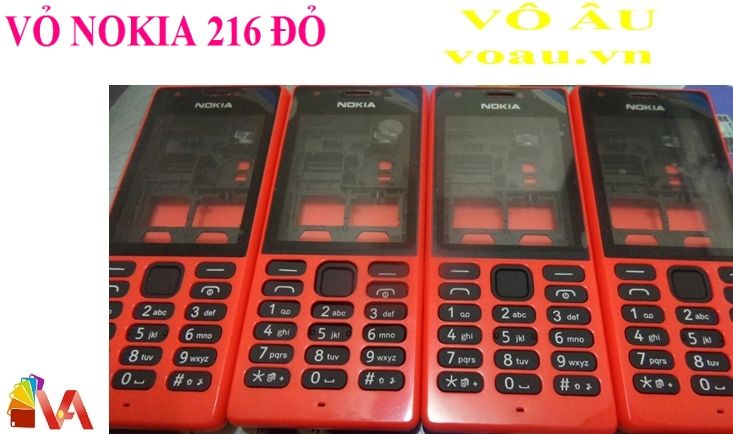 VỎ NOKIA 216 MÀU ĐỎ