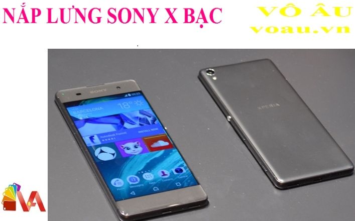 NẮP LƯNG SONY X MÀU BẠC